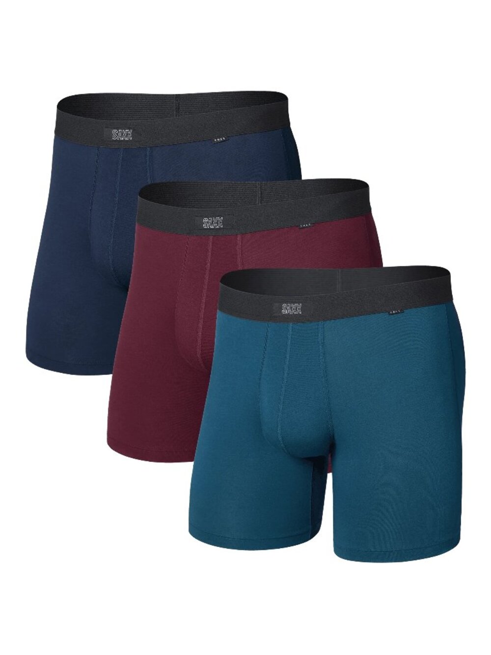SAXX FREE 24Seven Cotton (3 Pack) Everyday Boxer Brief 6" Small